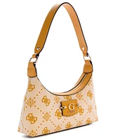 Guess Neda 4G Peony Logo Small Top Zip Shoulder Bag