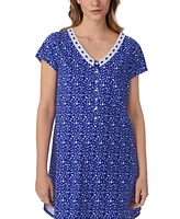 Eileen West Women's Cotton Cap-Sleeve Nightshirt