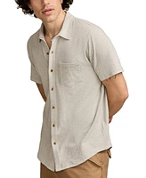 Lucky Brand Men's Linen Short Sleeve Button Down Shirt