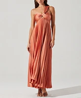 Astr the Label Women's Rasya One-Shoulder Pleated Dress