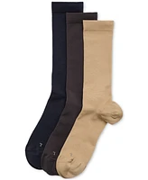 Perry Ellis Portfolio Men's 3-Pack Pique Flat Socks