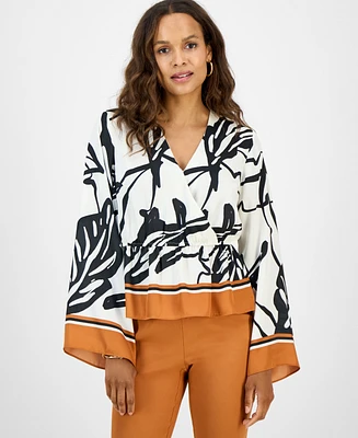 I.n.c. International Concepts Petite Printed Peplum Top