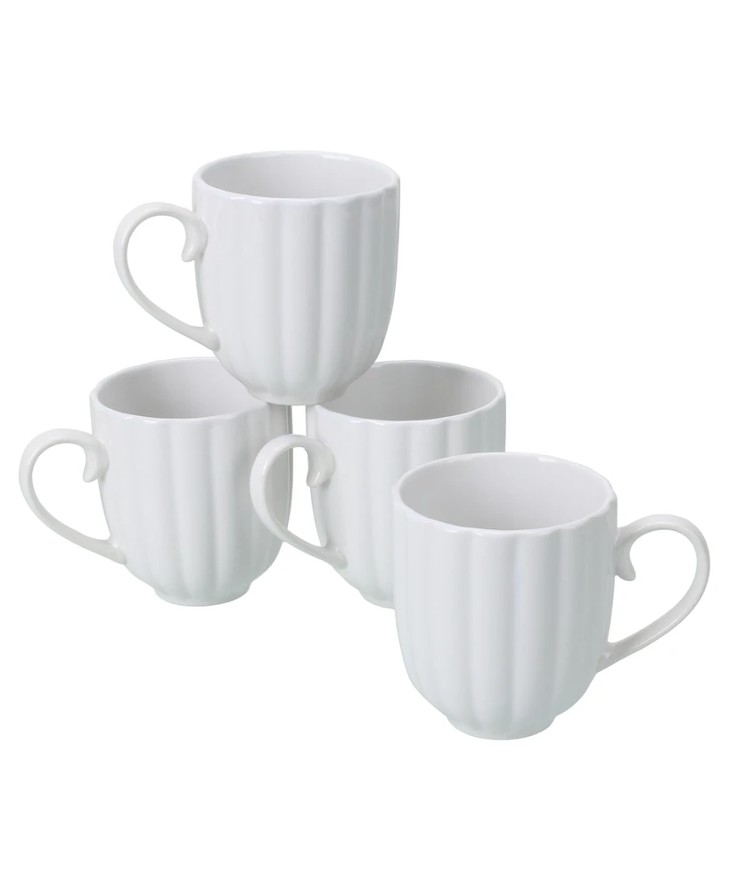 Bia Cordon Bleu Petal 4-Pc. Mugs Set, Service for 4