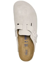 Birkenstock Women's Boston Soft Footbed Suede Leather Clogs from Finish Line