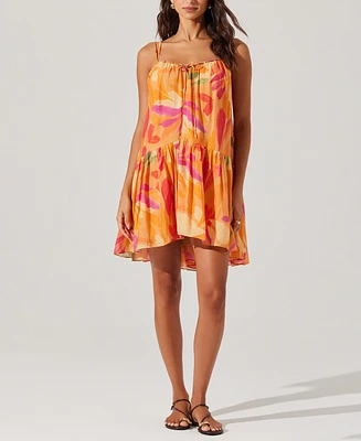 Astr the Label Women's Keala Tie-Front Swing Dress