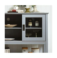 Sideboard Buffet Table With Doors, Grey