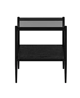 Coffee Table and End tables Set of 3, Tempered Glass Table with Mdf layer, Modern Tables for Living Room