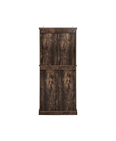 4 Door Cabinet with 1 Drawer, with 4 Adjustable Inner Shelves, Storage Cabinet