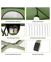 2-Person Outdoor Camping Tent with External Cover