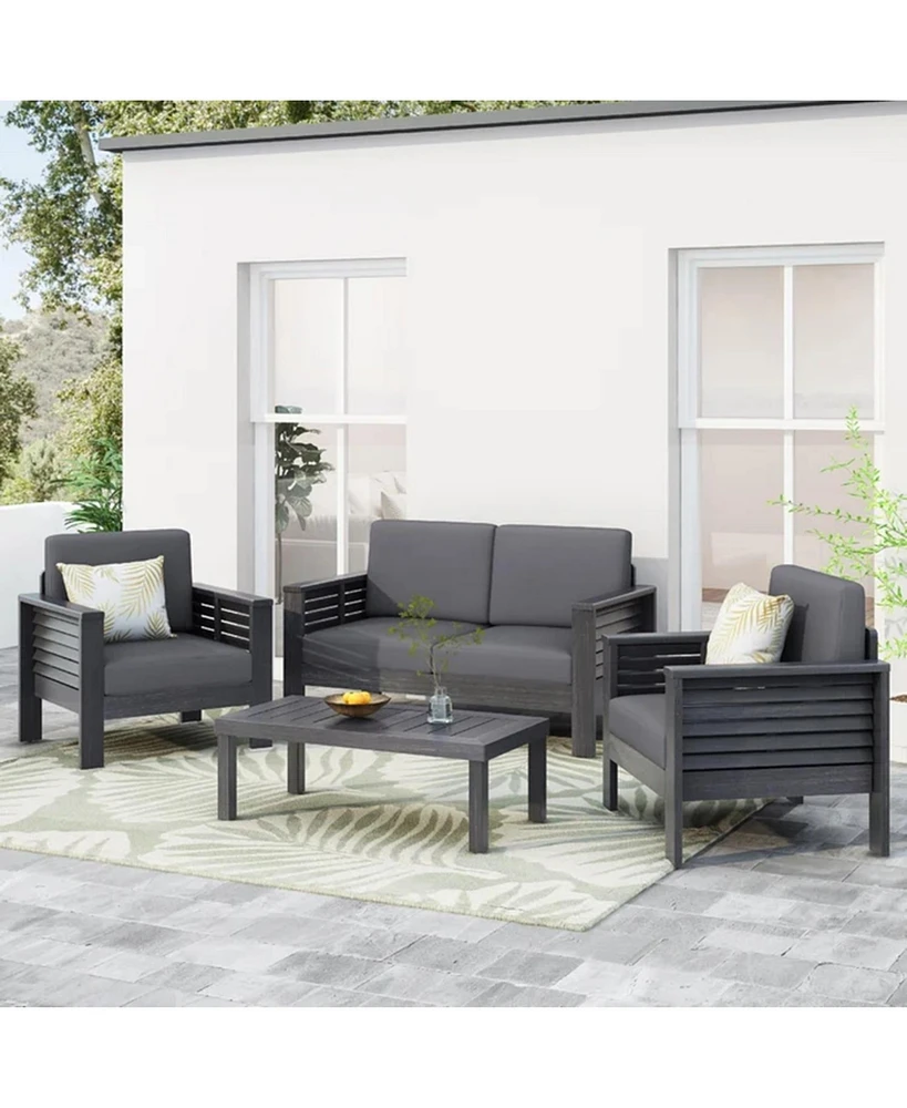 4 Seater Outdoor Lounge Chair Set