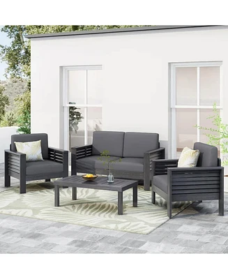 4 Seater Outdoor Lounge Chair Set