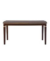 6-Piece Kitchen Dining Table Set, 60" Rectangular Table and 4 High-Back Tufted Chairs & 1 Bench for Dining Room and Kitchen (Black)