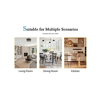 Luxurious 6-Piece Dining Set: Tempered Glass Table and 4 White Pu Chairs