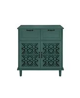2 Door 2 Drawer Cabinet, American Furniture, Suitable for Bedroom, Living Room, Study