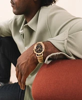 Movado Men's Bold Evolution 2.0 Swiss Quartz Chrono Ionic Plated Light Gold Steel Watch, 42mm