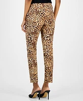 I.n.c. International Concepts Petite Cheetah-Print Pants, Exclusively at Macy's