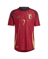 Adidas Men's Kevin De Bruyne Burgundy Belgium National Team 2024 Home Authentic Player Jersey