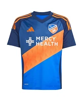Adidas Big Boys and Girls Luca Orellano Blue Fc Cincinnati 2025 Orange Legacy Kit Replica Player Jersey