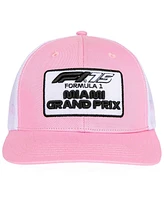 Insomniac Men's Pink F1 2025 Miami Grand Prix Patch Trucker Adjustable Hat
