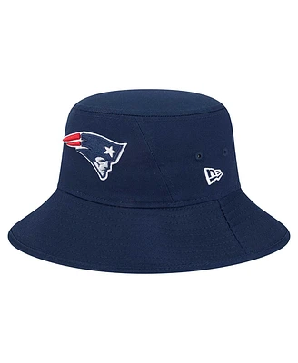 New Era Men's Navy England Patriots Main Bucket Hat