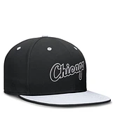 Nike Men's Black/White Chicago White Sox True Primetime Two-Tone Performance Fitted Hat