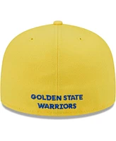 New Era Men's Royal/Gold Golden State Warriors Gameday Wordmark 59FIFTY Fitted Hat
