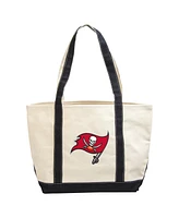 Logo Brands Tampa Bay Buccaneers Canvas Tote Bag