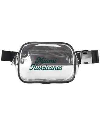 Logo Brands Miami Hurricanes Clear Belt Bag