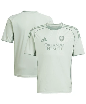 Adidas Big Boys and Girls Light Green Orlando City Sc 2025 One Planet Pre-Match Jersey