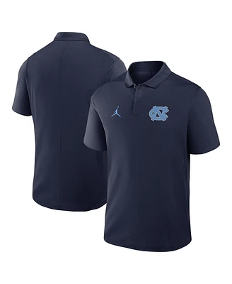 Jordan Men's Navy North Carolina Tar Heels Primetime Victory Primary Logo Performance Polo Shirt