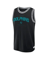 Fanatics Men's Black Miami Dolphins Elements Future Ground Jersey Tank Top