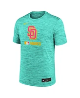 Nike Men's Mint San Diego Padres 2025 City Connect Authentic Collection Velocity Performance T-Shirt