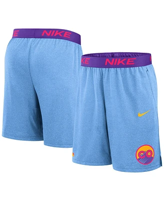 Nike Men's Light Blue Colorado Rockies 2025 City Connect Authentic Collection Performance Knit Shorts