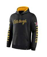 Fanatics Men's Black Pittsburgh Pirates Big City Legacy Fleece Pullover Hoodie