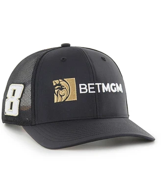 '47 Brand Men's Black Kyle Busch Sure Shot Trucker Adjustable Hat