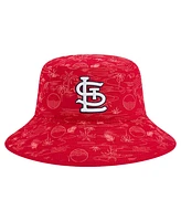 New Era Men's Red St. Louis Cardinals 2025 Spring Training All Over Print Bucket Hat