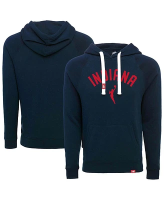 Sportiqe Men's and Women's Navy Indiana Fever Olsen Tri-Blend Pullover Hoodie