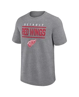 Logo Athletic Men's Heather Gray Detroit Red Wings Top Notch T-Shirt