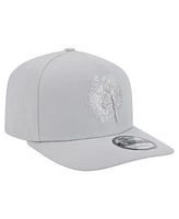 New Era Men's Gray Boston Celtics Colorpack A-Frame Pinch Front 9FIFTY Snapback Hat