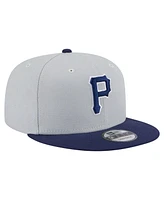 New Era Men's Gray/Navy Pittsburgh Pirates 2-Tone Color Pack 9FIFTY Snapback Hat