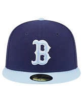 New Era Men's Navy/Light Blue Boston Red Sox Color Pack 2-Tone 59FIFTY Fitted Hat