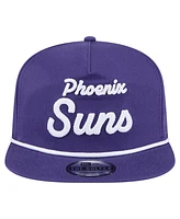 New Era Men's Purple Phoenix Suns Team Text Golfer Snapback Hat