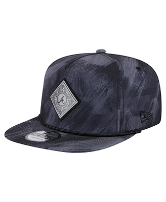 New Era Men's Navy Atlanta Braves Printed Golfer Snapback Hat