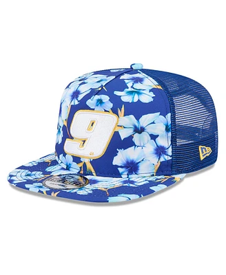 New Era Men's Blue Chase Elliott Adventure Pattern Golfer Adjustable Hat