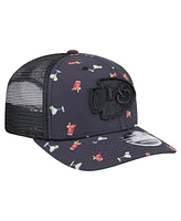 New Era Men's Navy/Black Kansas City Chiefs Adventure Drinks Pattern 9SEVENTY Stretch snap Hat