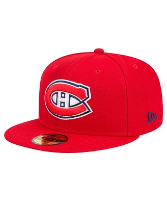 New Era Men's Red Montreal Canadiens Core 59FIFTY Fitted Hat
