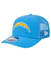 New Era Men's Powder Blue Los Angeles Chargers Main Trucker 9SEVENTY Stretch Snap Hat
