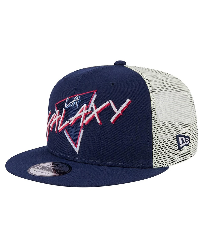 New Era Men's Navy La Galaxy Neon 9FIFTY Snapback Hat