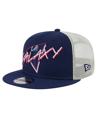 New Era Men's Navy La Galaxy Neon 9FIFTY Snapback Hat
