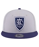 New Era Men's Gray Real Salt Lake Color Pack Two-Tone 9FIFTY Snapback Hat